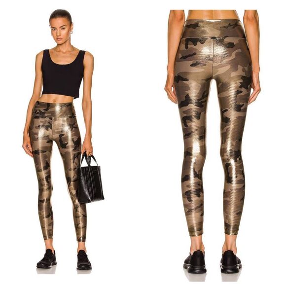 Koral Lustrous Max Glaze High Rise Leggings Camo Shimmer Large NWT - Picture 1 of 11